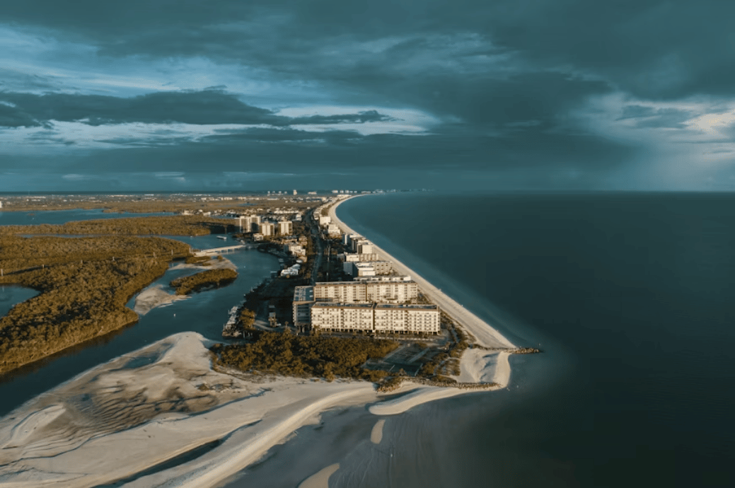 Coastal view of Bonita Springs, Florida
