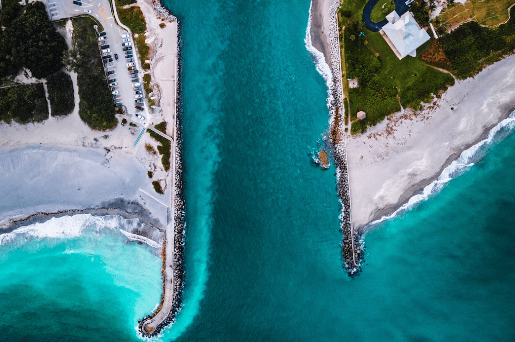 Aerial view of Bonita Springs, Florida
